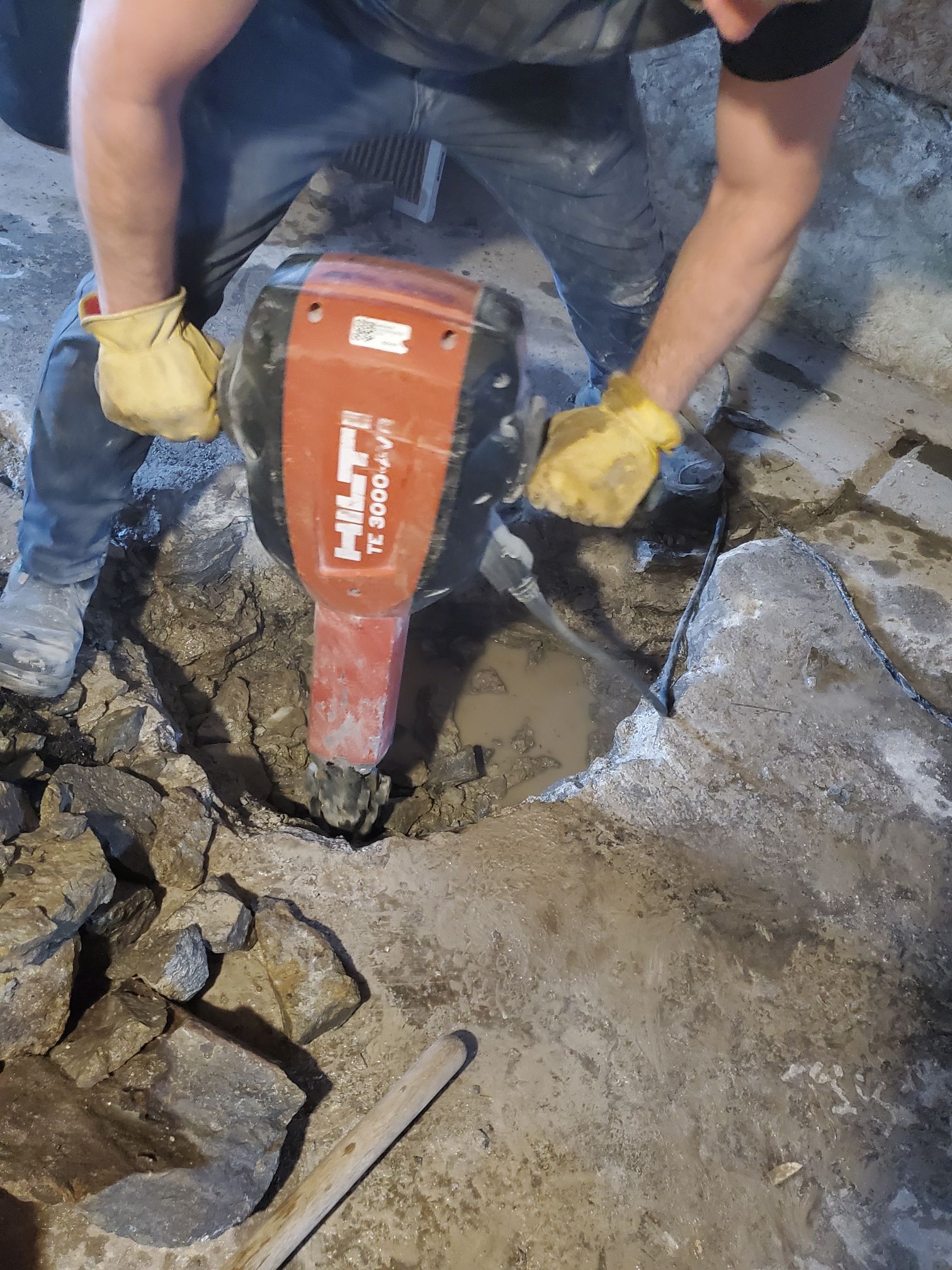 Sump pump installation | Crack King Foundation Repair