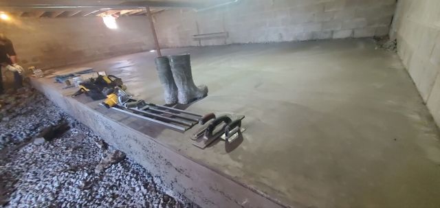 Concrete slab installation | Crack King Foundation Repair